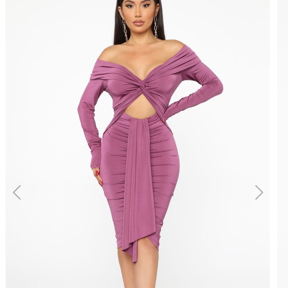 FN | Plum Cut Out Dress